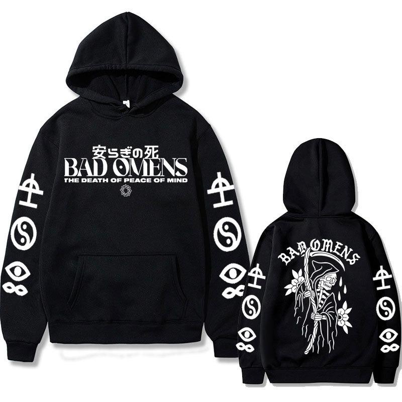 Bad Omens Band Tour American Music Print Hoodie Fashion Long Sleeve Sweatshirts Women Streetwear Pullovers Sudaderas