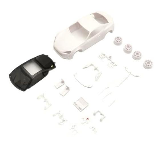 Kyosho TOYOTA 86 Weiße Karosserie Set MZN231 (Unbemalt/Mit Rädern)