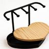 Jewelry Organizer Display Stand Rack With Wooden Tray For Earrings Bracelet Necklaces Rings Storage Hanging Organizer Holder