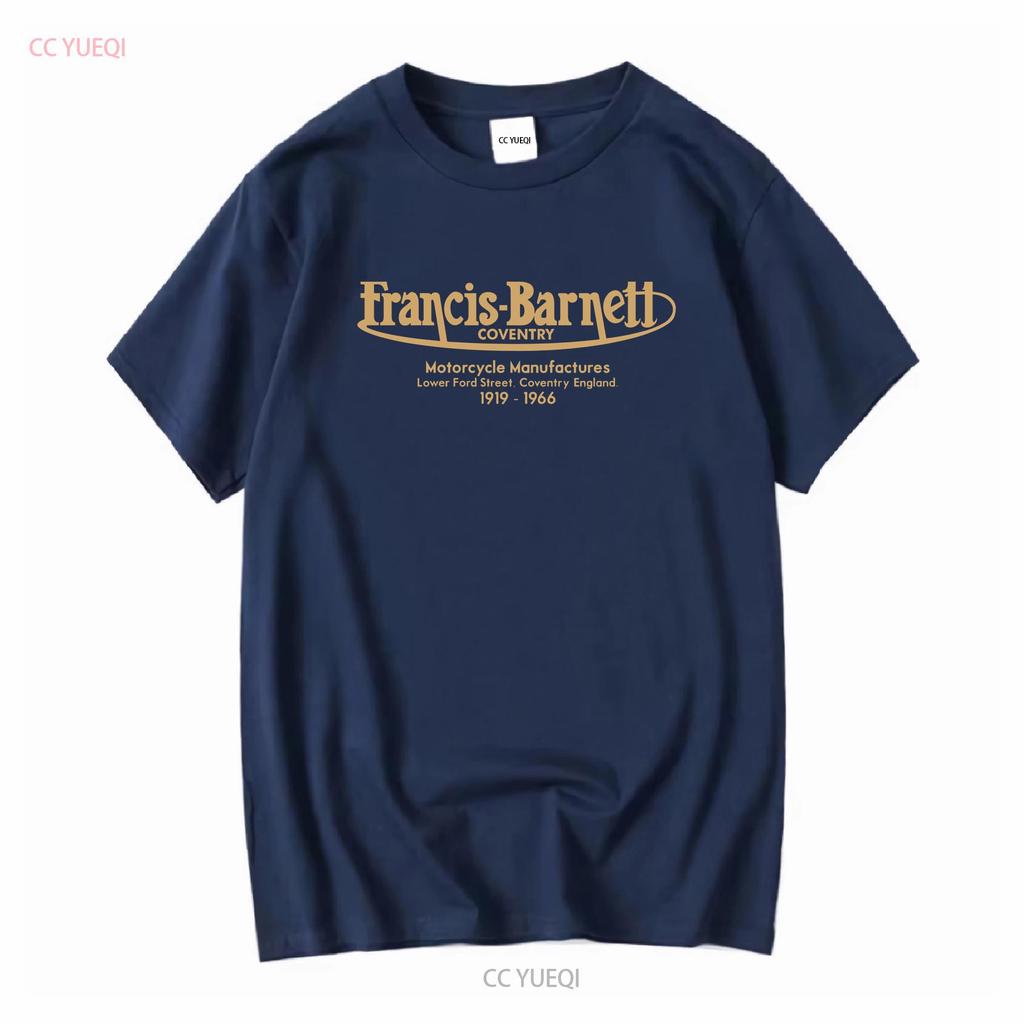 Francis Barnett T Shirt Classic Motorcycle Biker Cafe Racer Chopper Vintage Bike Vintage Washed Slightly Comfortable Soft Homme