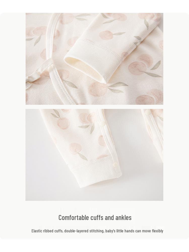 Butterfly Baby Bodysuit: Pure Cotton Newborn Jumpsuit for Spring & Autumn - Cute Crawling Outfit