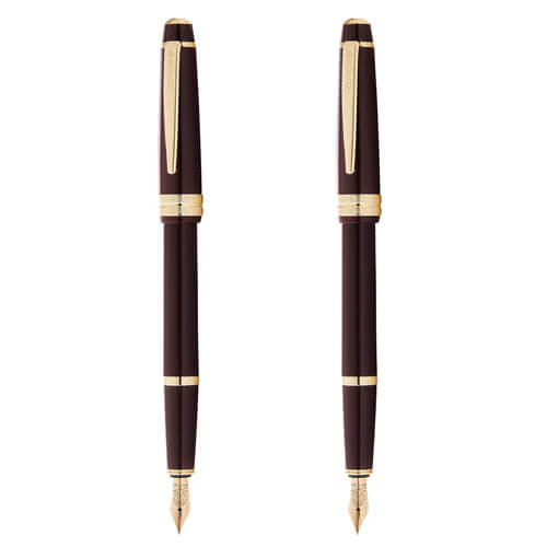 Cross Bailey Light Gloss Fountain Pen (Burgundy Red/Gold)