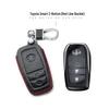 Leather Car Key Cover for 2017 Toyota Models: Corolla, Camry, Crown, Levin, Reiz, RAV4, Highlander