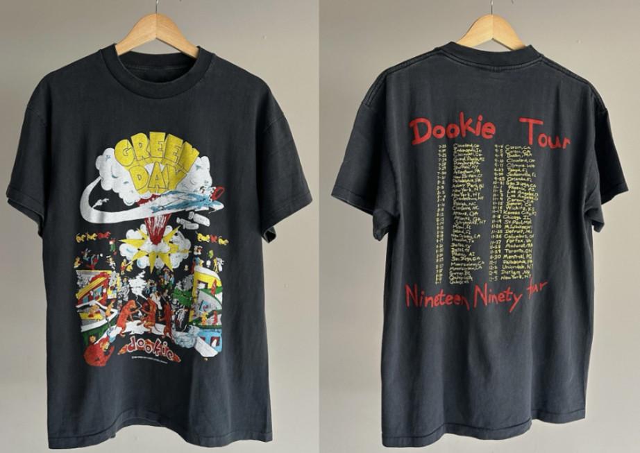 Vintage REPRINT Green Day Dookie Tour 1994 Single Stitch Brockum Tee shirt S-5XL Unisex T-Shirt L