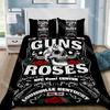Fashion Band G-Guns N R-Roses Bedding Set Single Twin Full Queen King Size Bed Set Kids Bedroom Duvetcover Sets Bed Sheet Set