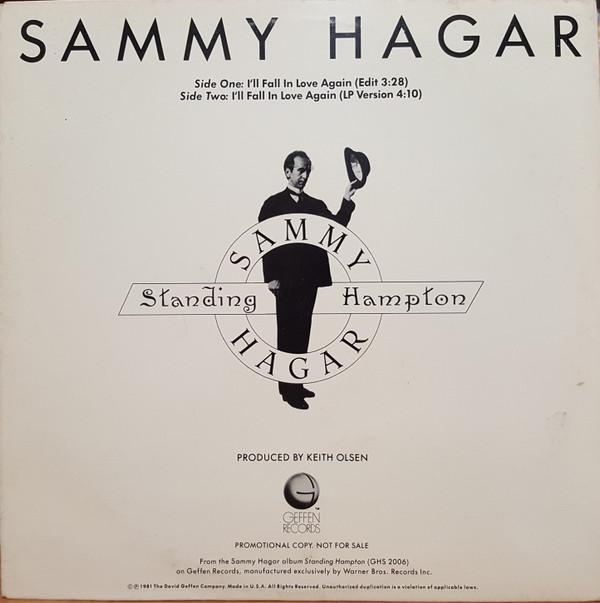 

12inch Record SAMMY HAGAR Ill Fall In Love Again ZCA1156 Geffen Records 1981 US Rock Used