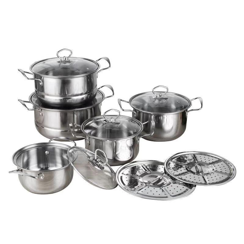 ZISIZ Stainless Steel 5-Piece Cookware Set