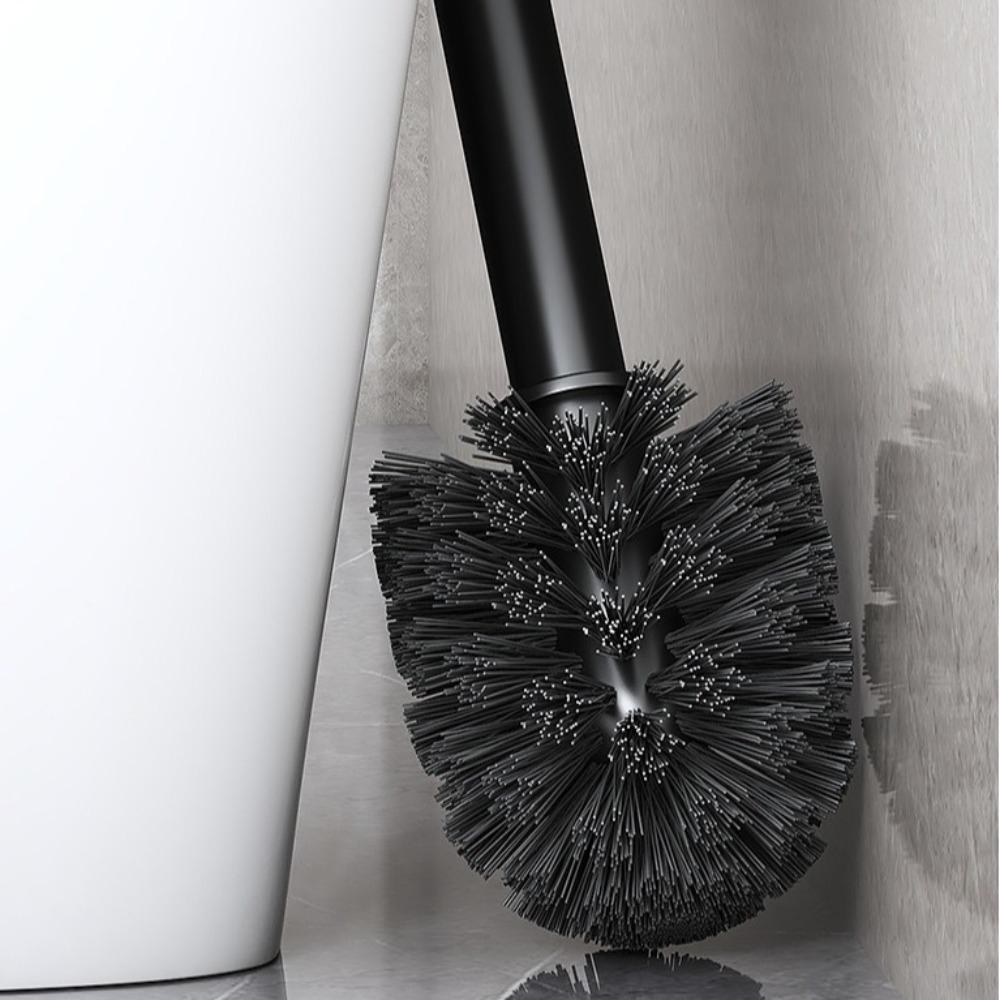 Rostfreier Toilettenbürstenhalter Nagelfreie Installation mit Haken Wandmontierte Toilettenbürste Hygienische Reinigung Toilettenbürste Hotel