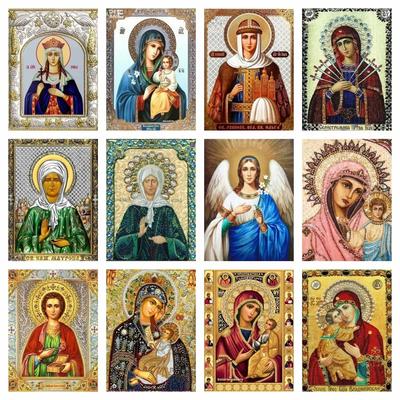 Diamantstickerei Religion Maria Die Jungfrau Handarbeitskunst Geschenk Ikone Religiöses Gemälde Neue Kollektion 2026 Strasssteine