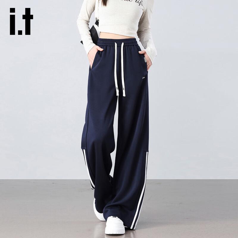 Izzue It Women's High-Waist Versatile Straight-Leg Casual Pants