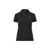 Polo Solid Straight Fit Polo Shirt Women Tops Black WMPOKNINN820145-001