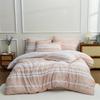 3-piece Duvet Cover Set Printed Stripes Microfiber Duvet Sets Bedding Bohemian Modern Farmhouse Style for Men and Women