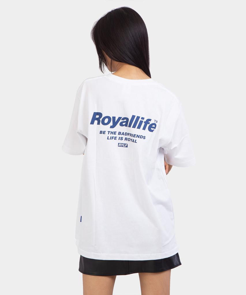ROYALLIFE Be The Friends Short Sleeve Tee (Rl701 Be The Friends Tee) - White