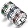 8mm Chamfered Carbon Fiber Ring Stylish Versatile Geometric Design Jewelry For Men And Women
