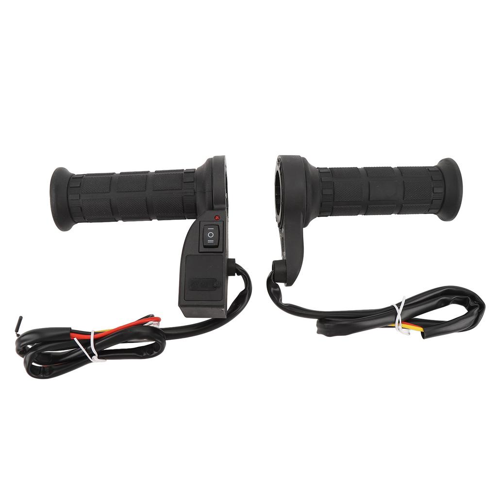 12V 22mm Motorcycle Heated Handlebar with Voltage Display USB Output Adjustable High Low Temp