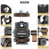 MINIFOCUS Mini Ball Metal Tripod Ball Head with Cold Shoe Rotating Ball Head for and Max Load 11 Lbs 5 Head, 1/4-Inch Adapter, 360-Degree Cameras,