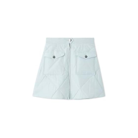 [LILY BROWNMARY QUANT] Daisy Button Quilted Down Mini Skirt LWFS255032 Women s