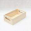 Large Capacity Cabinet Wooden Storage Box Retro Clothing Storage Basket  Desktop Storage Supplies