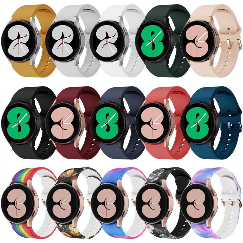 Classic Silicone Strap For Samsung Galaxy Watch 4/5/6/7 40mm 44mm 5 Pro 45mm Bracelet band Galaxy Watch4/6 Classic 47mm 43mm 46mm 42mm