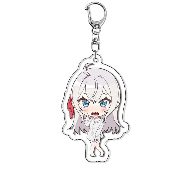 1pc Anime Sometimes Hides Her Feelings in Russian Cartoon Keychain Masachika Alisa Yuki Suou Bag Tag