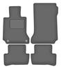 Veloursgraphit-Autofußmatten für: Mercedes C W204 Limousine, Kombi, Coupé (2007-2014)