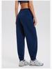Women's High Waist Loose Fit Athletic Sweatpants - Autumn/Winter, Cuffed, Versatile, Slimming