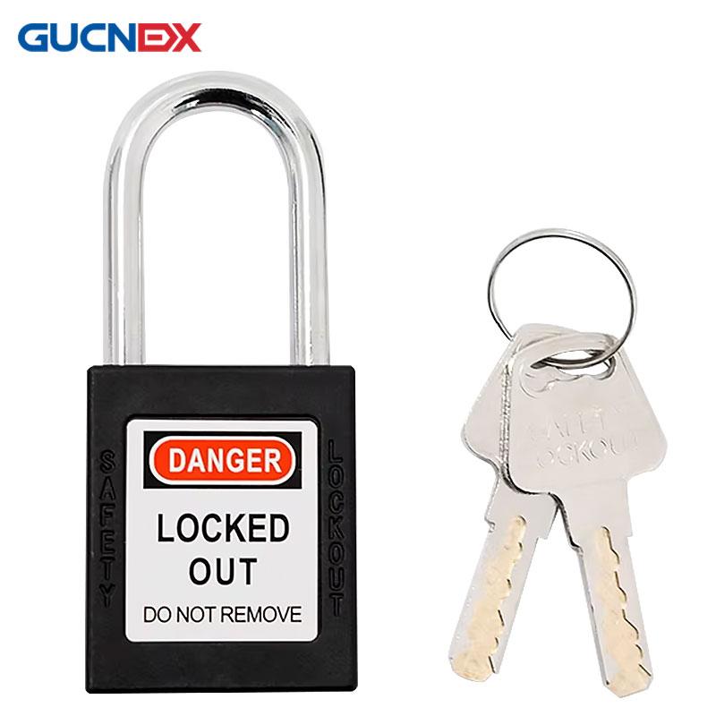 Made-in-China 38mm Safety Locks, Industrial Safety Locks & LOTO Locks with Master Key Tags (Black,Padlock&Nylon)