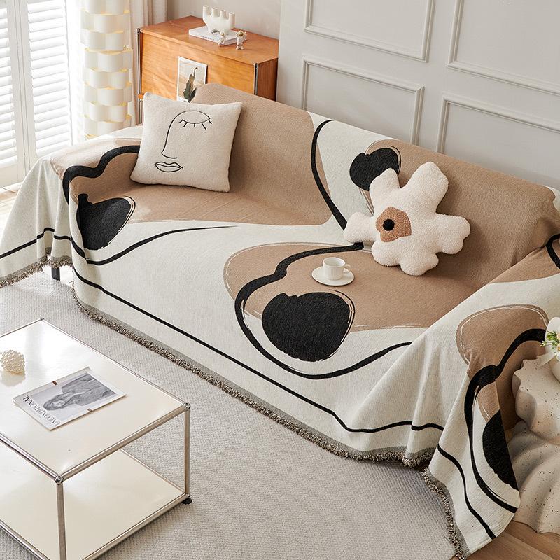 INS Stil Chenille Sofa Handtuch ein Ganzes All-Inclusive Sofaüberwurf Universeller Überwurf Vier Jahreszeiten Universal Rutschfestes Sofaüberwurf Tuch