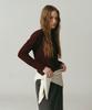 LOSSYROW Basic Round Tee Burgundy
