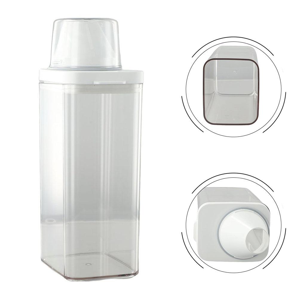 1PC High Quality Laundry Detergent Dispenser For Laundry Detergent Powder Kitchen Plastic Airtight Food Storage Containers