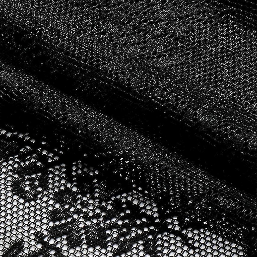 Black Lace Christmas Curtains For Bedroom 100*200cm Vintage Floral Embroidered Sheer Voile Window Sets Durable Rose Lace Fabric Rod Pocket Curtain Dra