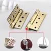 2pcs 4 Inch Invisible Door Hinges Hinge Door Closer Stainless Steel Self-Rebound Spring Positioning Closed Door Spring Hinge