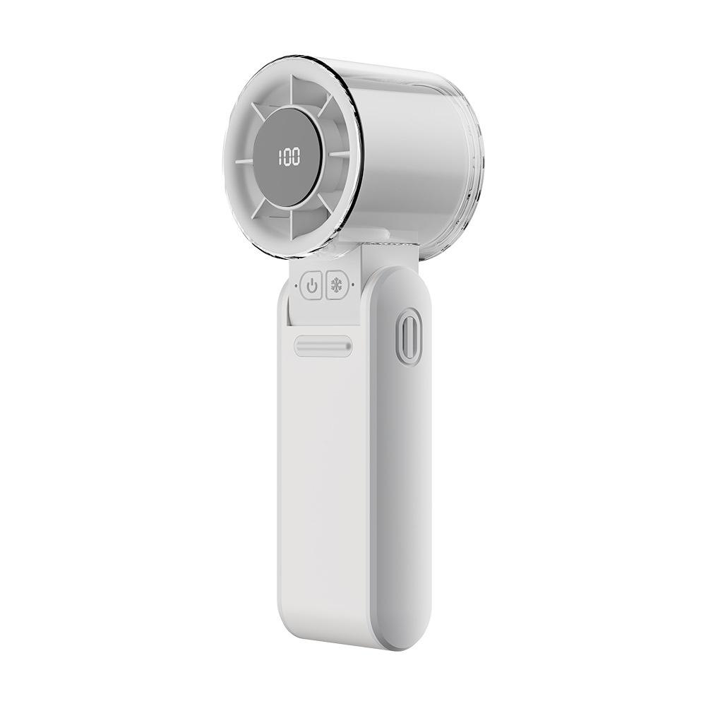 Portable High Speed Turbo Fan Foldable Mini Handheld 3600mAh Rechargeable 100 Wind Speeds Digital Display for Camping Hiking