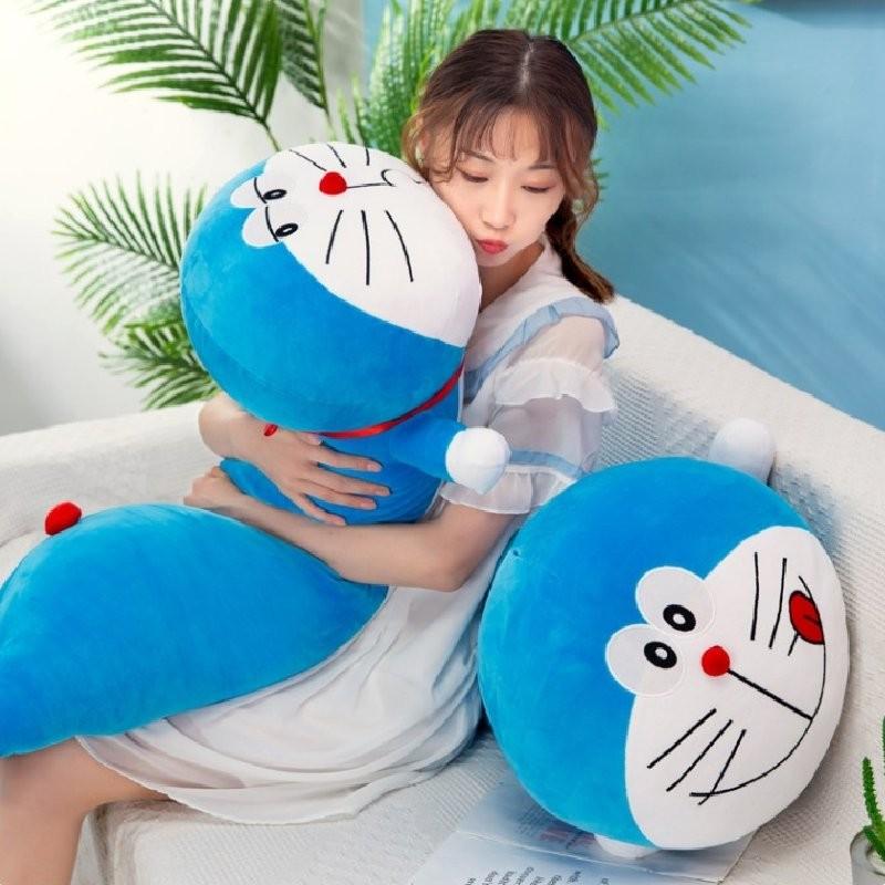 Ultra Soft Doraemon Plush Toy Hug Pillow For Sleeping Stretchy And Comfortable