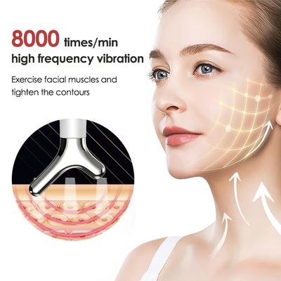 Ansigtsopstrammende enhed Y-formet Ansigtsløftende Anti-aging Rynkefjerner Hals Ansigtsmassageapparat Hudforyngelse Ansigtsmassageapparat