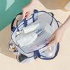 Women Mesh Beach Bag Large Capacity Multi Pockets Shoulder Tote Lightweight Waterproof Travel Storage Bag Summer Handbag