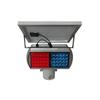 Double-Sided LED Solar Traffic Warning Light: Red & Blue Flashing Light for Road Construction