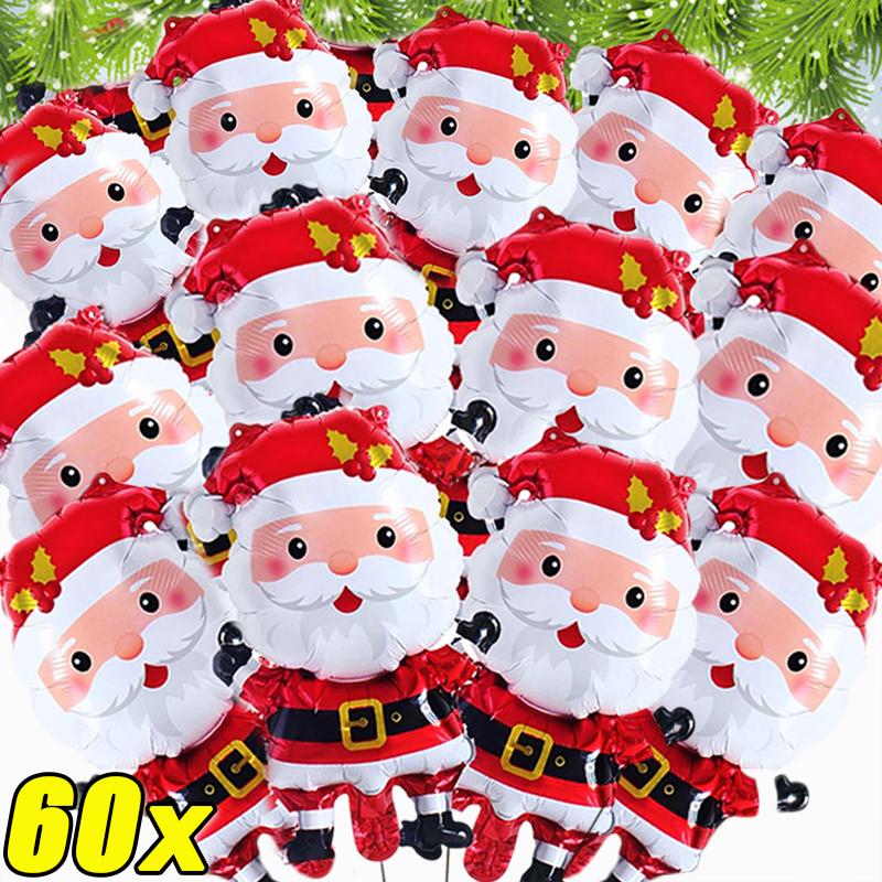 Creative Santa Claus Foil Balloon Christmas Theme Xmas Tree Gingerbread Man Balloon For New Year Party Decor Kids Gift Wholesale