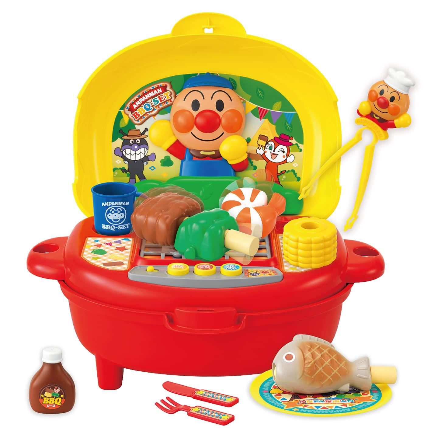 

Anpanman Meat, fish, and vegetables too! A large crackling BBQ stove set