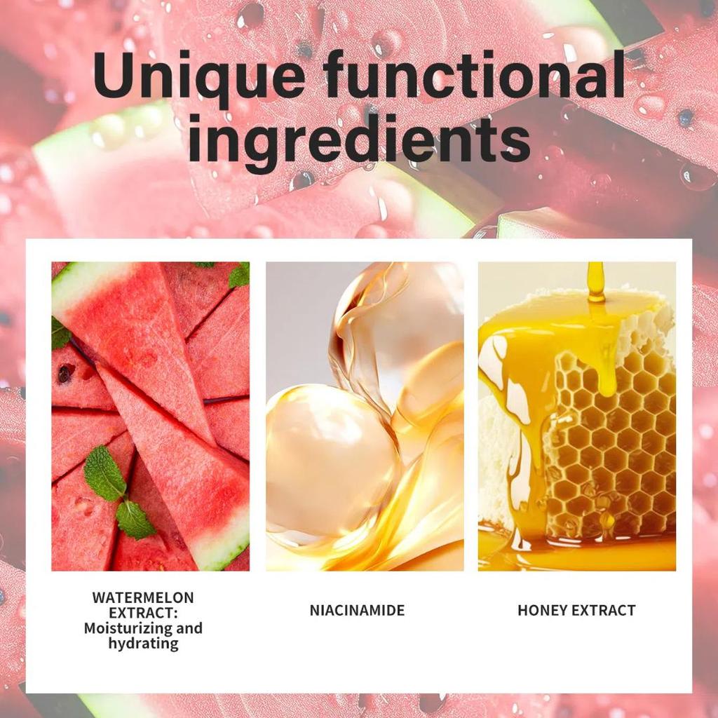 Watermelon nicotinamide essence, high-concentration nicotinamide brightening Facial Moisturizing essence.