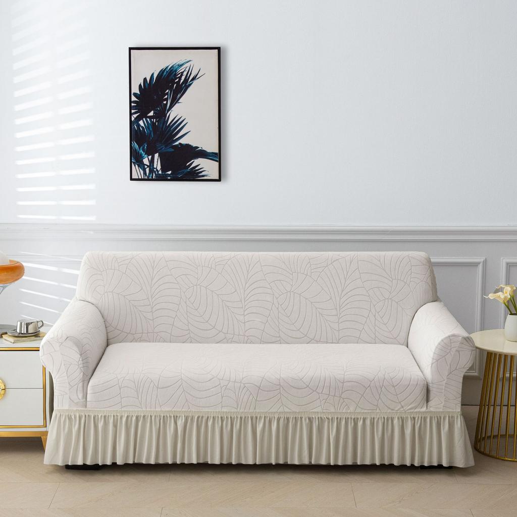 Skirt Sofa Cover All-Inclusive Universal Four-Season Universal Three Or Four-Person Living Room Elastic Fabric Sofa Cover