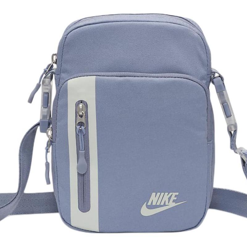 Nike ELEMENTAL Fabric Portable Crossbody Bag, Shoulder Bag Unisex Gray Slate Blue & Light Silver Casual DN2557-493