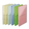Plus Flat File, A4 Vertical, 2-Hole, Expandable Spine, Senobas EX, 5-Pack, Blue