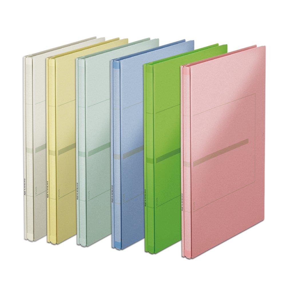 Plus Flat File, A4 Vertical, 2-Hole, Expandable Spine, Senobas EX, 5-Pack, Blue
