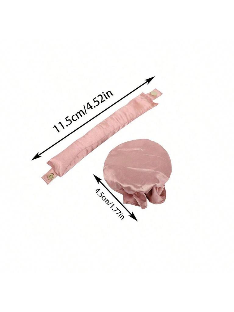 Heatless Hair Curlers Silk Satin Rollers Portable DIY Curly Styling Tool for Sleeping Hair Curls Soft Headband Ribbons Curls Set