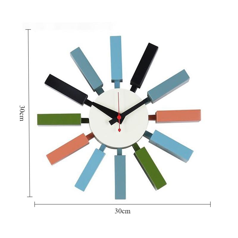 Nordic Wall Clock Modern Silent Living Room Decoration Clocks Creative Large Wood Accessories Wall Clock Interior Design Clocks