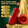 Adult Sex Toys Vibrator, Rose Toy, Rose Sex Stimulator for Women with 10 Vibration Modes and 10 French Kissing Modes, Tongue Sex Toy Vibrator,