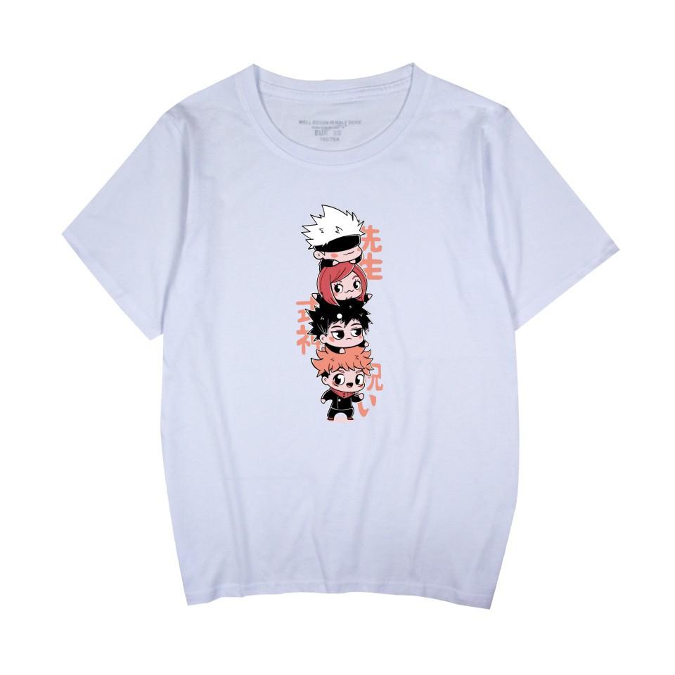 Anime Jujutsu Kaisen Printed Women Men's Fashion Cartoon Cosplay Short Sleeve T-Shirts