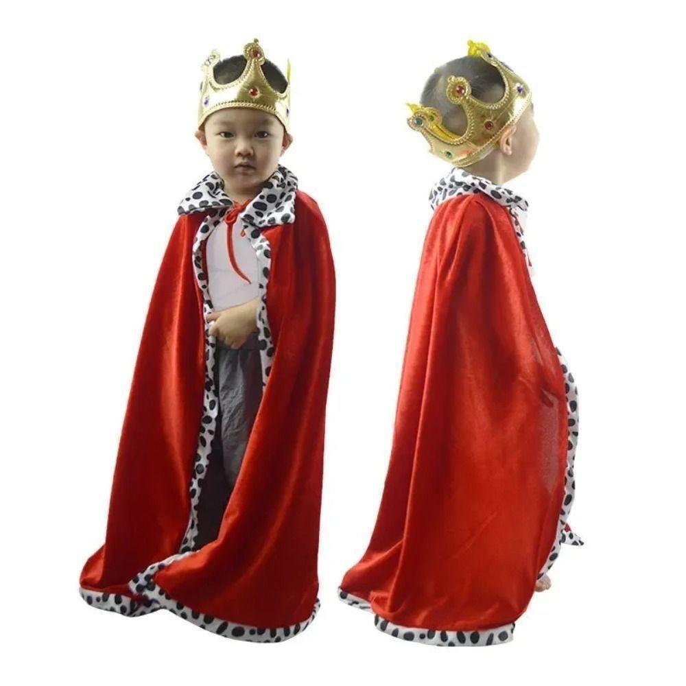 80/90/130/150cm Halloween King Cloak Cosplay Dress Up  for Parent-child Activity