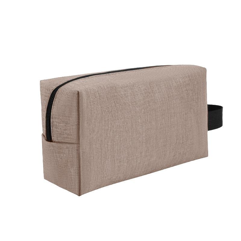 Men's Durable Large-Capacity Travel Canvas Wash Bag with Zipper